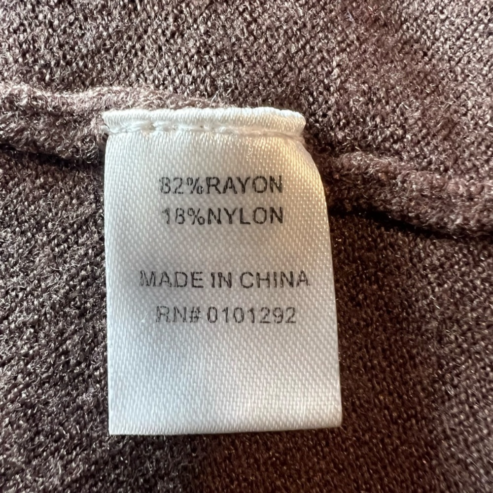 Lulu-B Tunic Sweater Shirt Brown Front Pockets Lightweight Neutral NEW Sz Medium - Picture 14 of 14